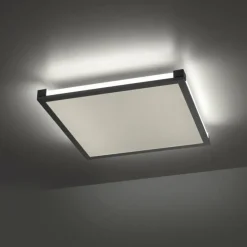 Luminaires Leuchten Direkt Plafonnier Leuchten-Direkt MARIO LED Noir, 1 lumière, Télécommandes, Changeur de couleurs* Éclairage Led