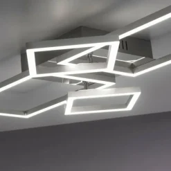 Luminaires Leuchten Direkt Plafonnier Leuchten-Direkt IVEN LED Acier brossé, 2 lumières* Éclairage Led