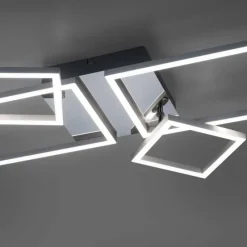 Luminaires Leuchten Direkt Plafonnier Leuchten-Direkt IVEN LED Acier brossé, 2 lumières* Éclairage Led