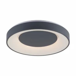 Luminaires Leuchten Direkt Plafonnier Leuchten-Direkt LOLAsmart-ANIKA LED Anthracite, 1 lumière, Télécommandes, Changeur de couleurs