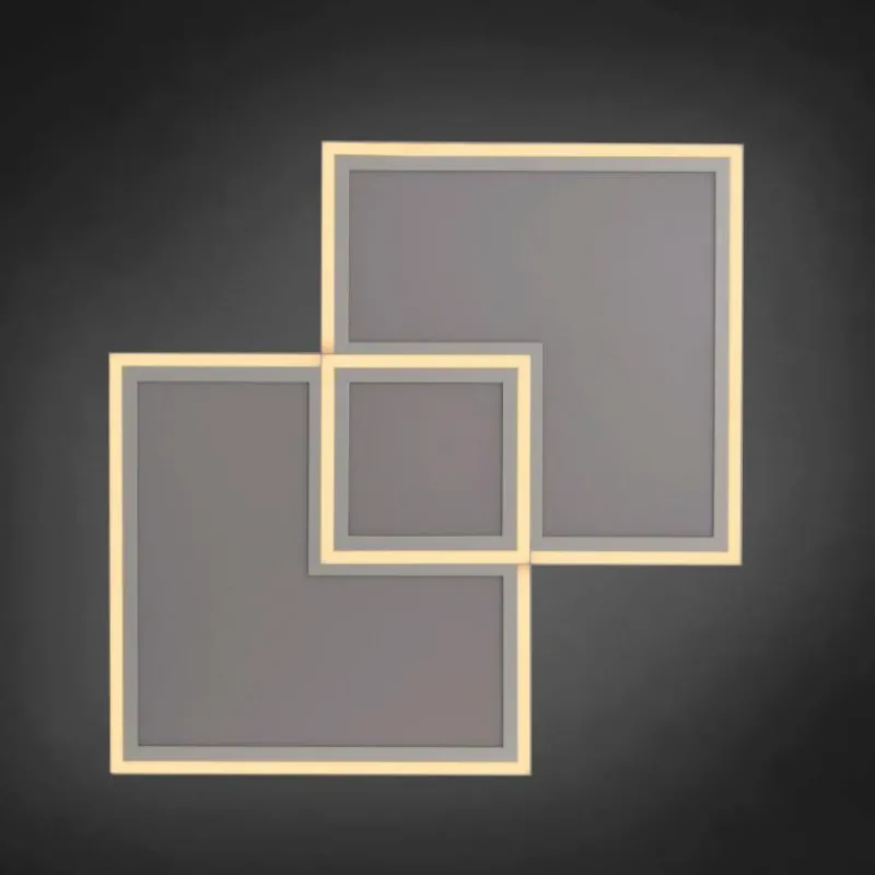 Luminaires Leuchten Direkt Plafonnier Leuchten-Direkt EDGING LED Blanc, 1 lumière, Télécommandes* Éclairage Led