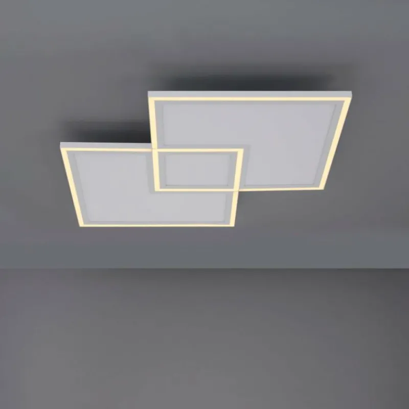 Luminaires Leuchten Direkt Plafonnier Leuchten-Direkt EDGING LED Blanc, 1 lumière, Télécommandes* Éclairage Led