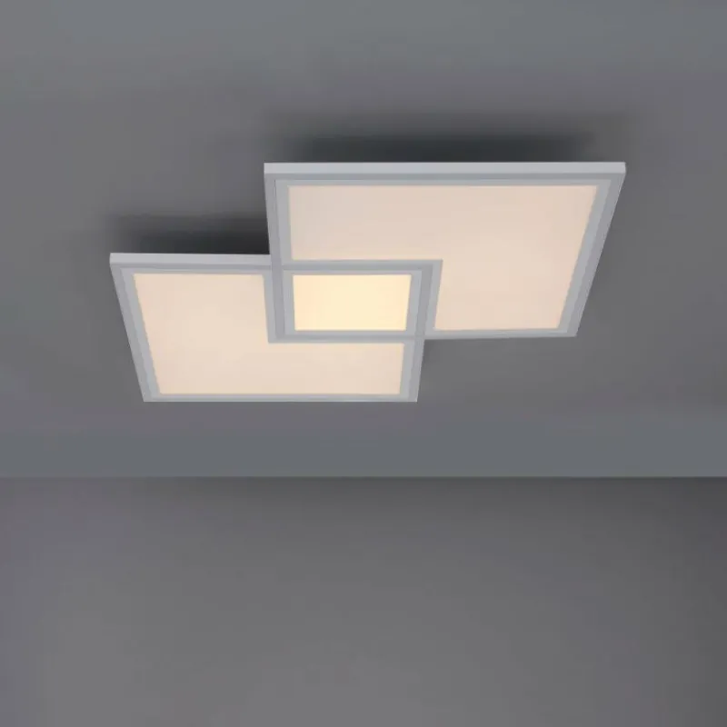 Luminaires Leuchten Direkt Plafonnier Leuchten-Direkt EDGING LED Blanc, 1 lumière, Télécommandes* Éclairage Led