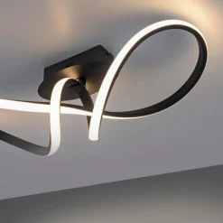 Luminaires Leuchten Direkt Plafonnier Leuchten-Direkt MARIA LED Noir, 1 lumière* Éclairage Led