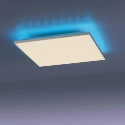 Luminaires Leuchten Direkt Plafonnier Leuchten-Direkt GUSTAV LED Blanc, 1 lumière, Télécommandes, Changeur de couleurs* Éclairage Led