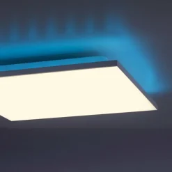 Luminaires Leuchten Direkt Plafonnier Leuchten-Direkt GUSTAV LED Blanc, 1 lumière, Télécommandes, Changeur de couleurs* Éclairage Led