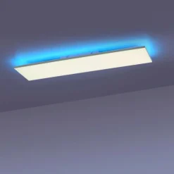 Luminaires Leuchten Direkt Plafonnier Leuchten-Direkt GUSTAV LED Blanc, 1 lumière, Télécommandes, Changeur de couleurs* Éclairage Led