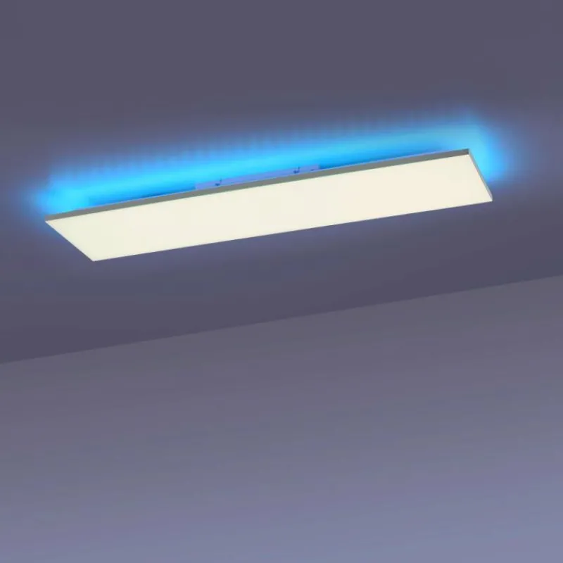 Luminaires Leuchten Direkt Plafonnier Leuchten-Direkt GUSTAV LED Blanc, 1 lumière, Télécommandes, Changeur de couleurs* Éclairage Led