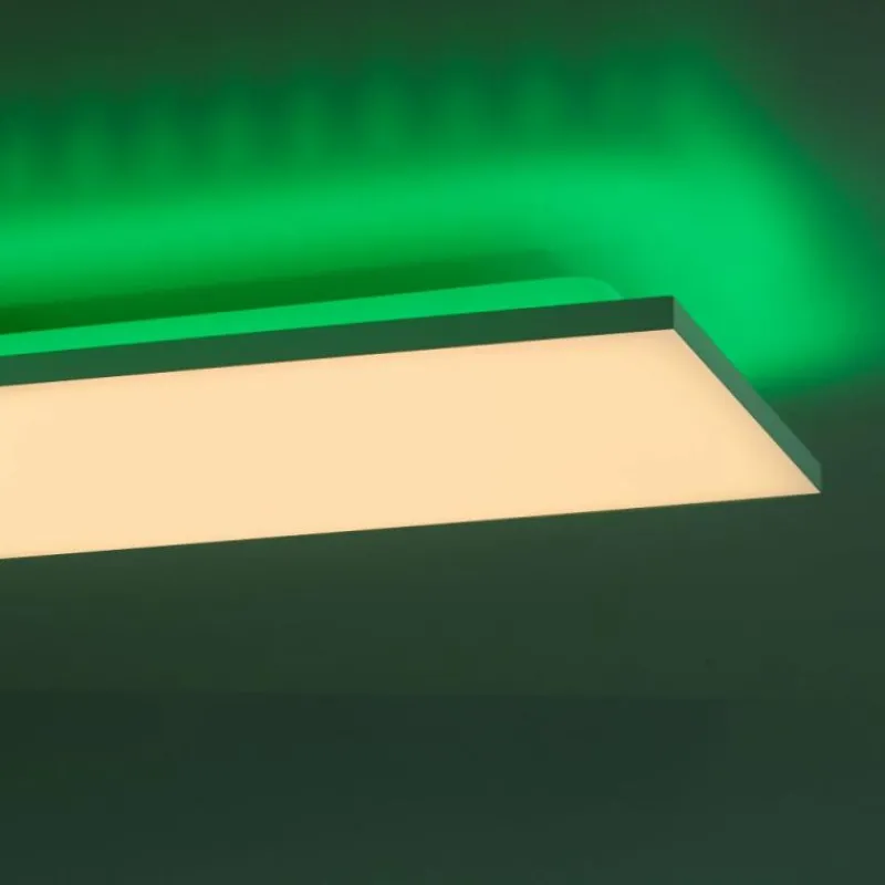 Luminaires Leuchten Direkt Plafonnier Leuchten-Direkt GUSTAV LED Blanc, 1 lumière, Télécommandes, Changeur de couleurs* Éclairage Led