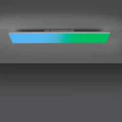 Luminaires Leuchten Direkt Plafonnier Leuchten-Direkt YUKON LED Blanc, 1 lumière, Télécommandes, Changeur de couleurs* Éclairage Led