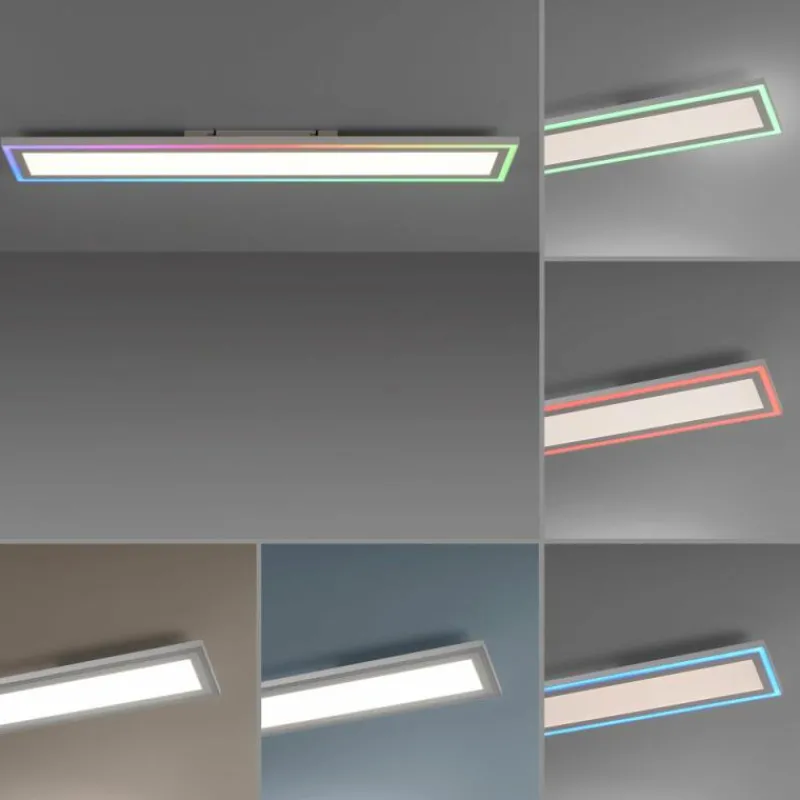 Luminaires Leuchten Direkt Plafonnier Leuchten-Direkt EDGING LED Blanc, 1 lumière, Télécommandes* Éclairage Led