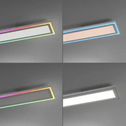 Luminaires Leuchten Direkt Plafonnier Leuchten-Direkt EDGING LED Blanc, 1 lumière, Télécommandes* Éclairage Led