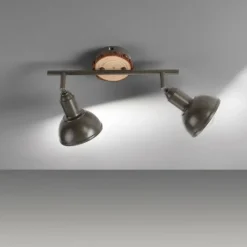 Luminaires Scandinaves-Luminaires Leuchten Direkt Plafonnier Leuchten-Direkt SWAMP Écru, 2 lumières