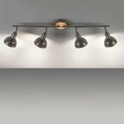 Luminaires Scandinaves-Luminaires Leuchten Direkt Plafonnier Leuchten-Direkt SWAMP Écru, 4 lumières