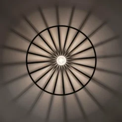 Lampes Vintages & Rétros-Luminaires Leuchten Direkt Plafonnier Leuchten-Direkt SPIKE Noir, 1 lumière