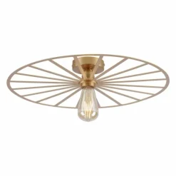 Lampes Vintages & Rétros-Luminaires Leuchten Direkt Plafonnier Leuchten-Direkt SPIKE Laiton, 1 lumière