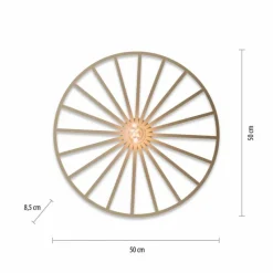 Lampes Vintages & Rétros-Luminaires Leuchten Direkt Plafonnier Leuchten-Direkt SPIKE Laiton, 1 lumière