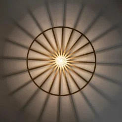 Lampes Vintages & Rétros-Luminaires Leuchten Direkt Plafonnier Leuchten-Direkt SPIKE Laiton, 1 lumière