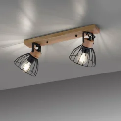 Lampes Vintages & Rétros-Luminaires Leuchten Direkt Plafonnier Leuchten-Direkt LAMI Écru, 2 lumières