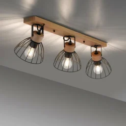 Lampes Vintages & Rétros-Luminaires Leuchten Direkt Plafonnier Leuchten-Direkt LAMI Écru, 3 lumières