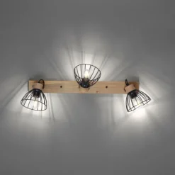 Lampes Vintages & Rétros-Luminaires Leuchten Direkt Plafonnier Leuchten-Direkt LAMI Écru, 3 lumières