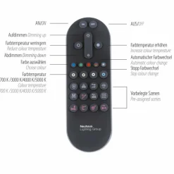 Luminaires Leuchten Direkt Plafonnier Leuchten-Direkt MARIO BLACK LED Noir, 1 lumière, Télécommandes, Changeur de couleurs* Éclairage Led