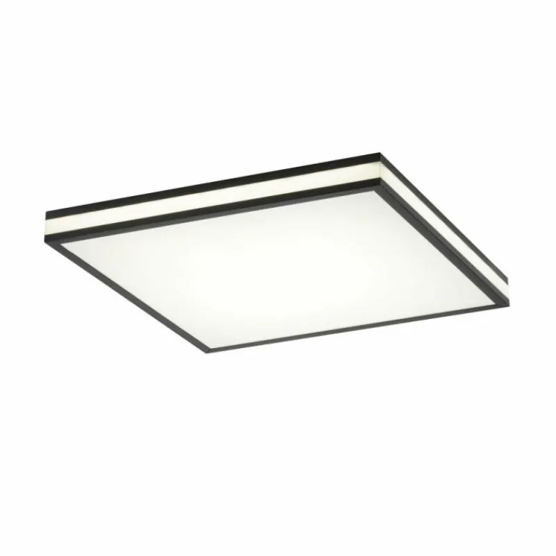 Luminaires Leuchten Direkt Plafonnier Leuchten-Direkt MARIO BLACK LED Noir, 1 lumière, Télécommandes, Changeur de couleurs* Éclairage Led
