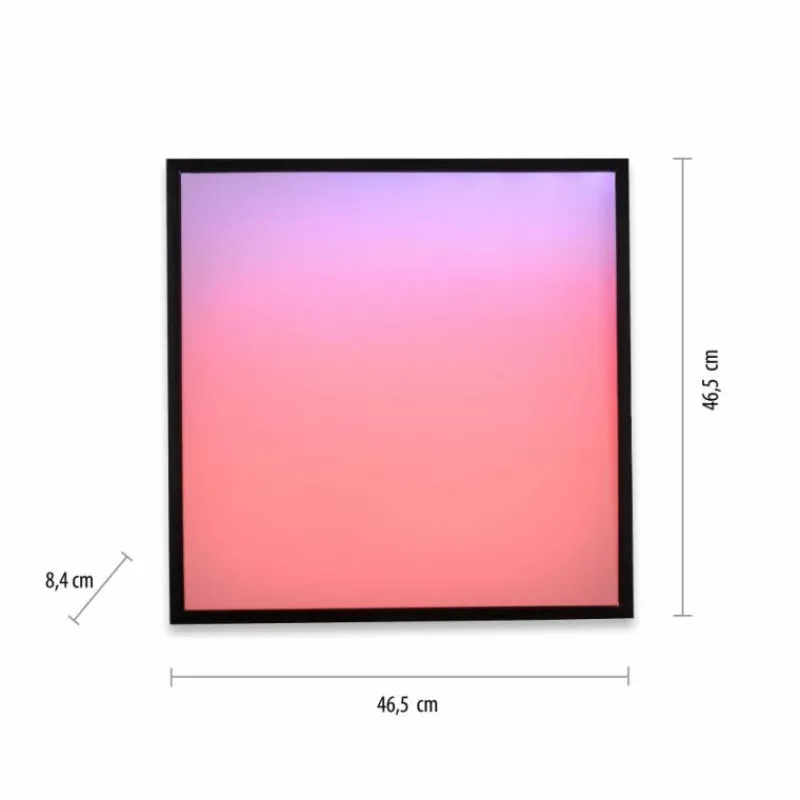 Luminaires Leuchten Direkt Plafonnier Leuchten-Direkt MARIO BLACK LED Noir, 1 lumière, Télécommandes, Changeur de couleurs* Éclairage Led