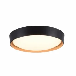 Lampes En Bois-Luminaires Leuchten Direkt Plafonnier Leuchten-Direkt EMILIA LED Écru, Noir, 1 lumière