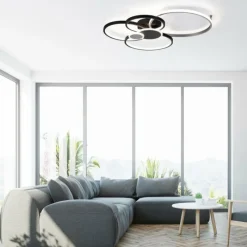 Luminaires Leuchten Direkt Plafonnier Leuchten-Direkt PAPILON LED Noir, 1 lumière* Éclairage Led