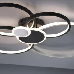 Luminaires Leuchten Direkt Plafonnier Leuchten-Direkt PAPILON LED Noir, 1 lumière* Éclairage Led