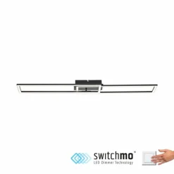 Luminaires Leuchten Direkt Plafonnier Leuchten-Direkt IVEN LED Noir, 1 lumière, Télécommandes* Éclairage Led