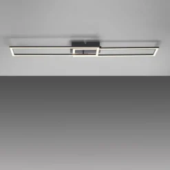 Luminaires Leuchten Direkt Plafonnier Leuchten-Direkt IVEN LED Noir, 1 lumière, Télécommandes* Éclairage Led