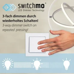 Luminaires Leuchten Direkt Plafonnier Leuchten-Direkt IVEN LED Noir, 1 lumière, Télécommandes* Éclairage Led