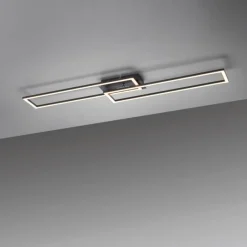 Luminaires Leuchten Direkt Plafonnier Leuchten-Direkt IVEN LED Noir, 1 lumière, Télécommandes* Éclairage Led
