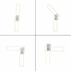 Luminaires Leuchten Direkt Plafonnier Leuchten-Direkt IVEN LED Acier brossé, 1 lumière* Éclairage Led