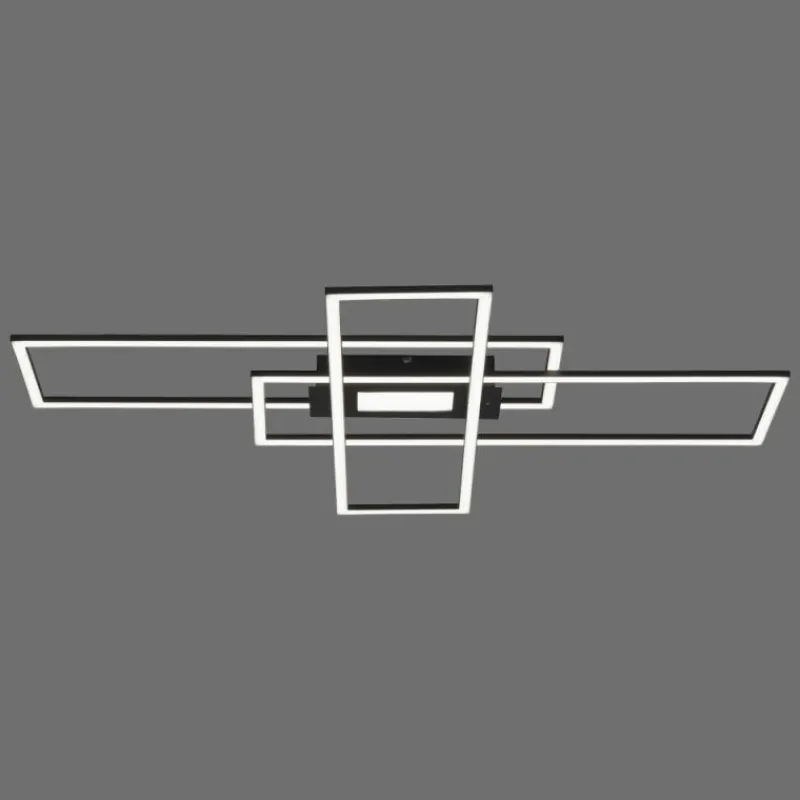 Luminaires Leuchten Direkt Plafonnier Leuchten-Direkt ASMIN LED Noir, 1 lumière, Télécommandes* Éclairage Led