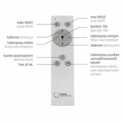 Luminaires Leuchten Direkt Plafonnier Leuchten-Direkt ASMIN LED Noir, 1 lumière, Télécommandes* Éclairage Led