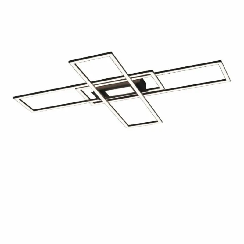 Luminaires Leuchten Direkt Plafonnier Leuchten-Direkt ASMIN LED Noir, 1 lumière, Télécommandes* Éclairage Led