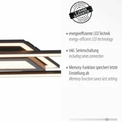 Luminaires Leuchten Direkt Plafonnier Leuchten-Direkt ASMIN LED Noir, 1 lumière* Éclairage Led