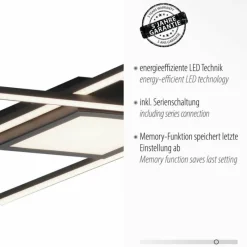 Luminaires Leuchten Direkt Plafonnier Leuchten-Direkt ASMIN LED Noir, 1 lumière* Éclairage Led