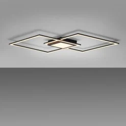 Luminaires Leuchten Direkt Plafonnier Leuchten-Direkt ASMIN LED Noir, 1 lumière* Éclairage Led