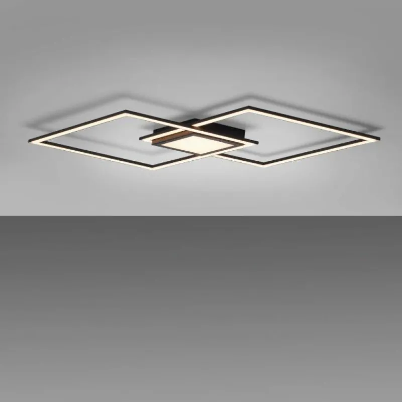 Luminaires Leuchten Direkt Plafonnier Leuchten-Direkt ASMIN LED Noir, 1 lumière* Éclairage Led