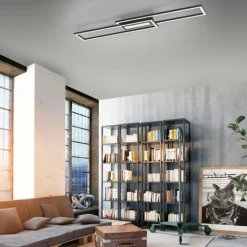Luminaires Leuchten Direkt Plafonnier Leuchten-Direkt ASMIN LED Noir, 1 lumière* Éclairage Led