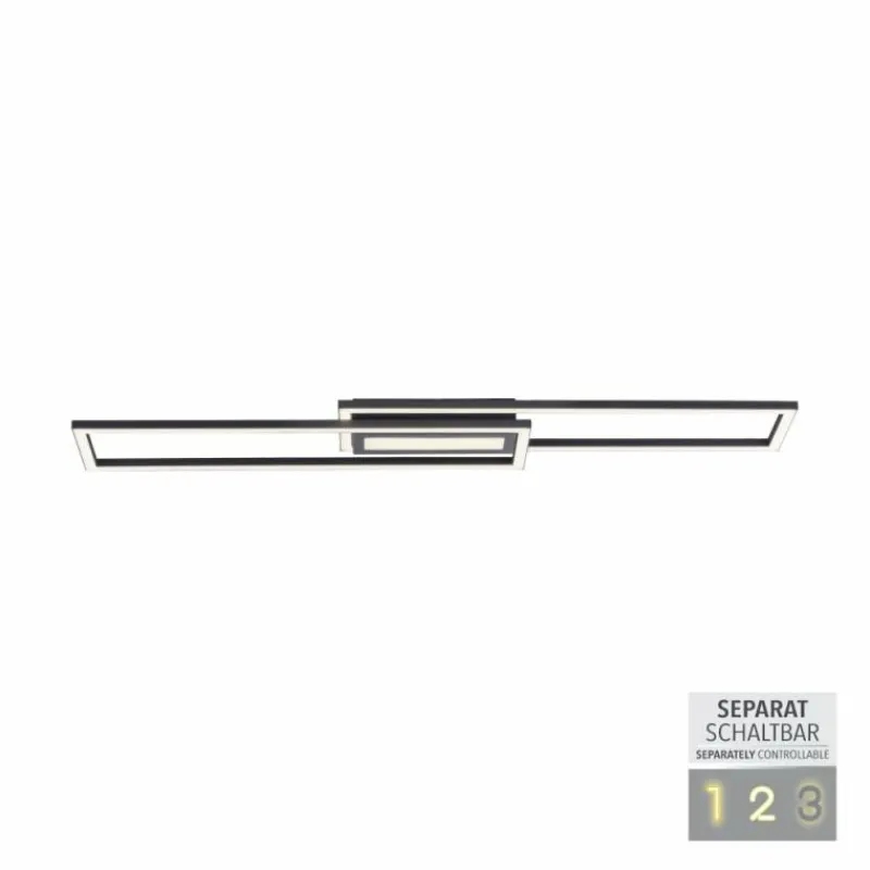 Luminaires Leuchten Direkt Plafonnier Leuchten-Direkt ASMIN LED Noir, 1 lumière* Éclairage Led