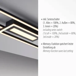 Luminaires Leuchten Direkt Plafonnier Leuchten-Direkt ASMIN LED Noir, 1 lumière* Éclairage Led