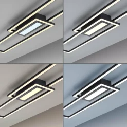 Luminaires Leuchten Direkt Plafonnier Leuchten-Direkt ASMIN LED Noir, 1 lumière* Éclairage Led