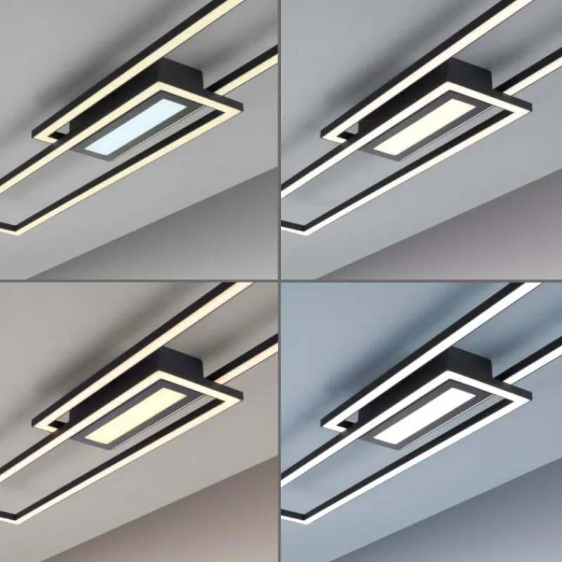 Luminaires Leuchten Direkt Plafonnier Leuchten-Direkt ASMIN LED Noir, 1 lumière* Éclairage Led