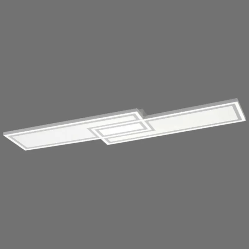 Luminaires Leuchten Direkt Plafonnier Leuchten-Direkt EDGING LED Blanc, 1 lumière, Télécommandes* Éclairage Led