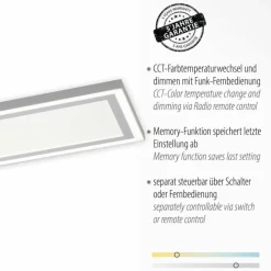 Luminaires Leuchten Direkt Plafonnier Leuchten-Direkt EDGING LED Blanc, 1 lumière, Télécommandes* Éclairage Led